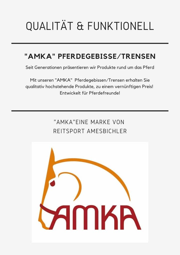 AMKA Wassertrense einfach gebrochen aus Argentan, Stärke 16 mm Ringe 65 mm 13,5, 13,5