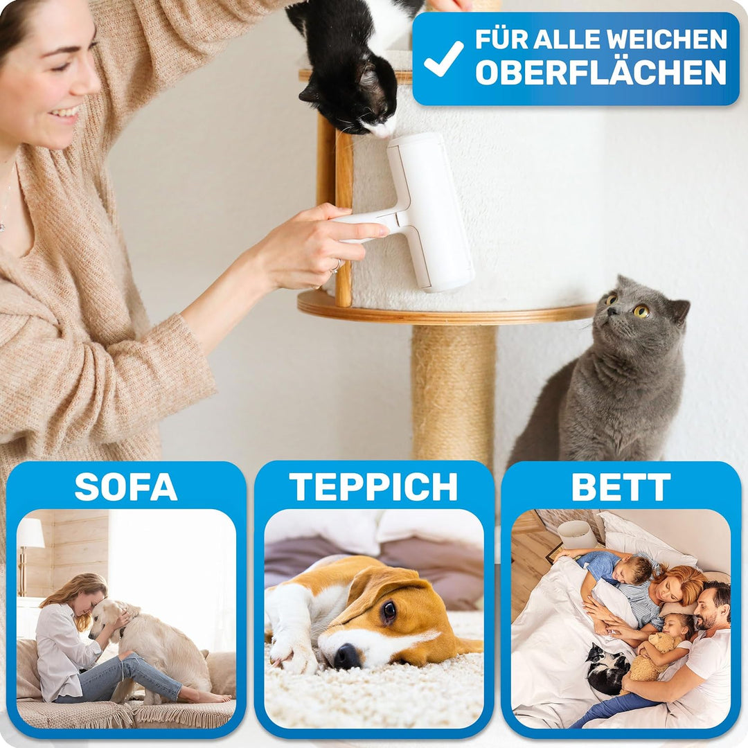 BluePet "RolloTollo Tierhaarentferner inkl. Mini Fusselbürste für Kleidung - Wiederverwendbare Fusse