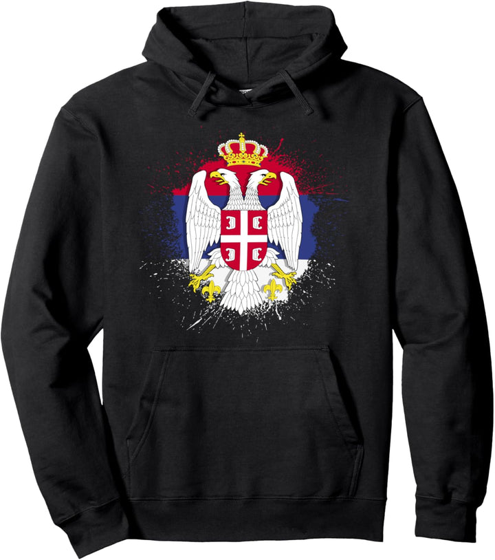 Serbien Geschenk für Flagge Herren Belgrad Zagreb Pullover Hoodie