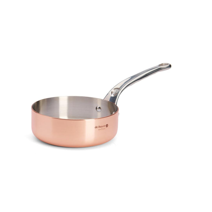 DeBuyer 6430.16 Sauteuse, Kupfer, silber, 35 x 17.5x 10,9 cm Silber 35 x 17.5 x 10.9