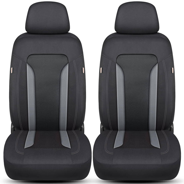 Schonbezüge Sitzbezüge für Opel Corsa D Bj 2006-14 in Schwarz/Grau TF2