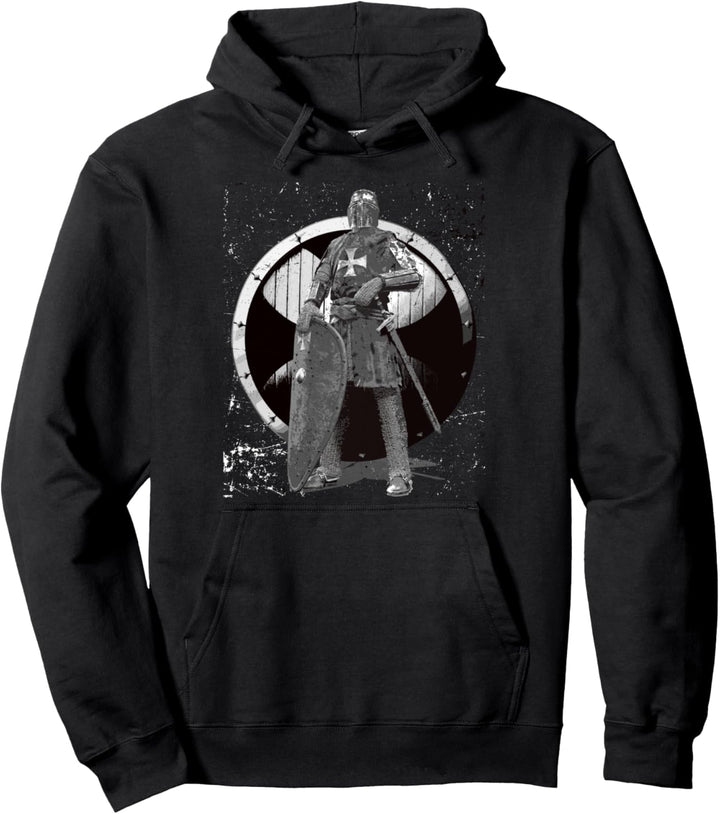 Deus Vult Gott Will Es Templer Kreuzzug Mittelalter Ritter Pullover Hoodie