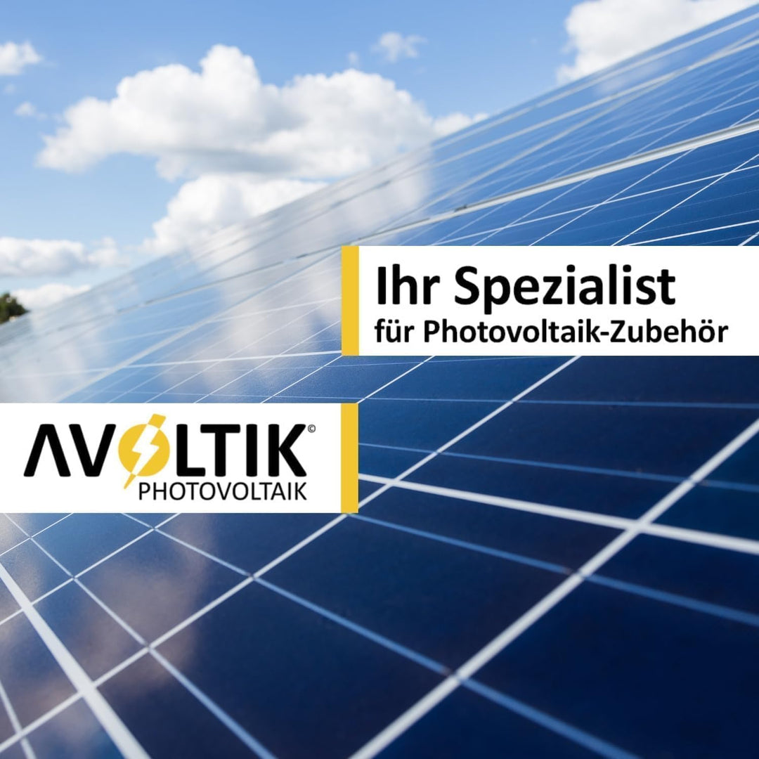 Balkonkraftwerk Halterung im 2er Set (bis 114cm) I Halterung für 2 Solarpanel-Module I Verstellbar v