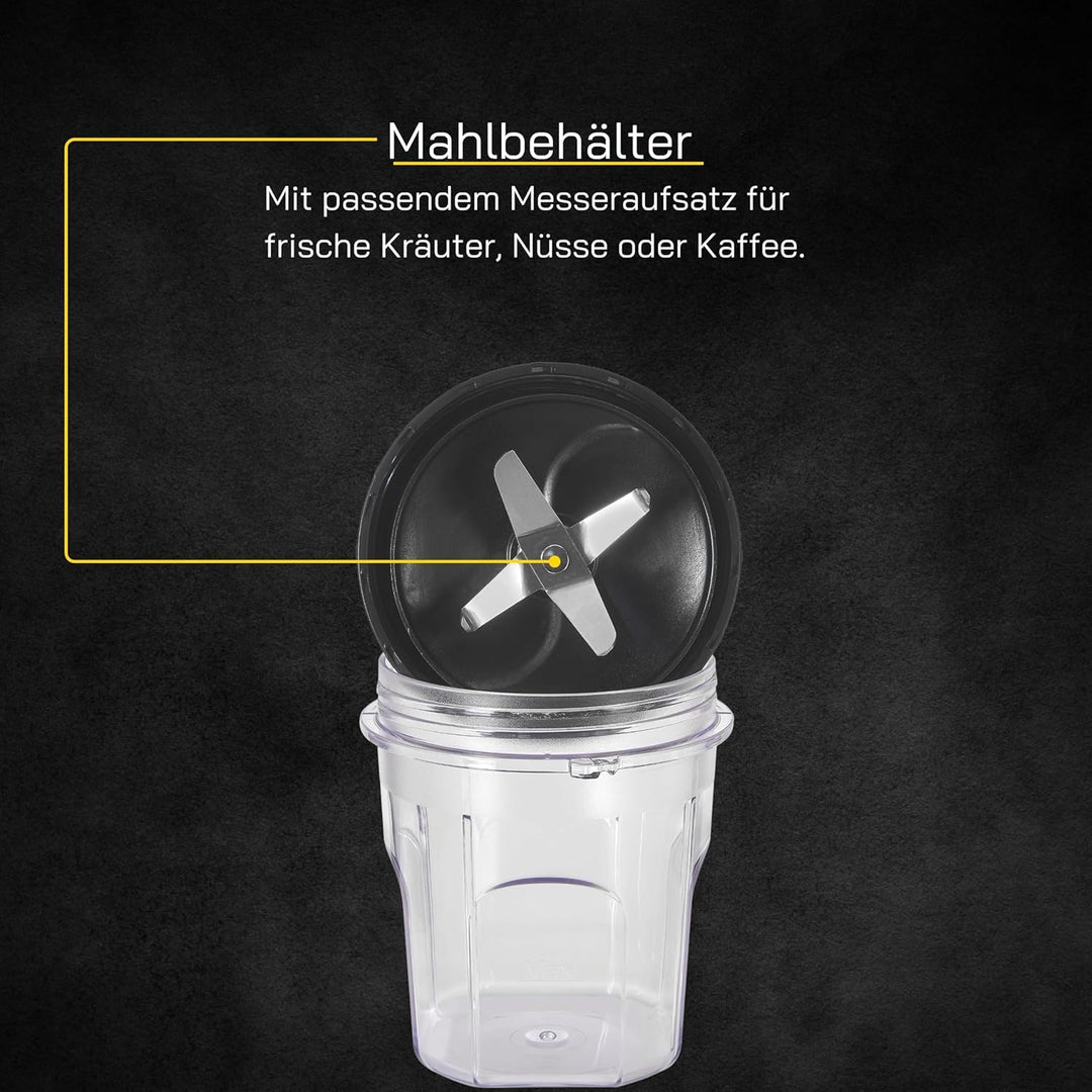 Standmixer BLEND 5010 | Standmixer Glas 1,75 L | 1400 W | stufenlose Regulierung | Mixer Küche mit S