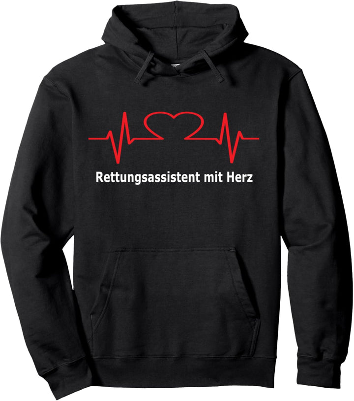 Rettungsassistent mit Herz Rettungsdienst Pullover Hoodie