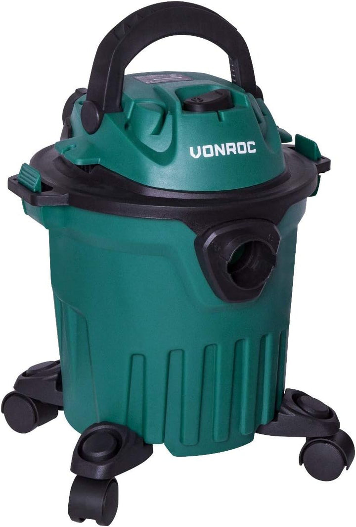 VONROC Nass und Trockensauger - Nasssauger, Industriesauger trocken und nass - Werkstattsauger 1000W