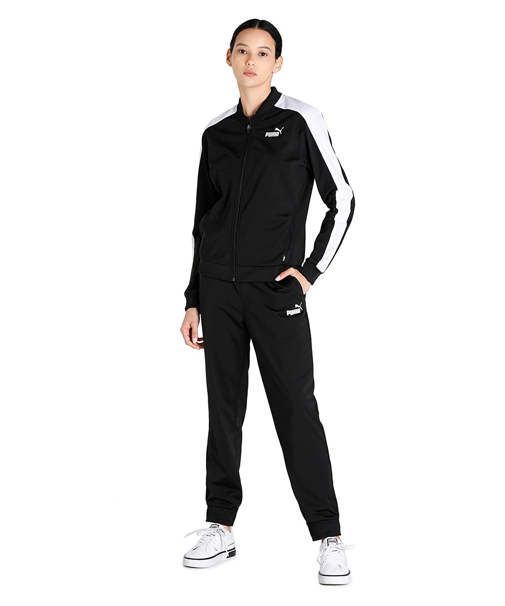PUMA Damen Baseball Tricot Suit Cl Trainingsanzug, L Puma Black