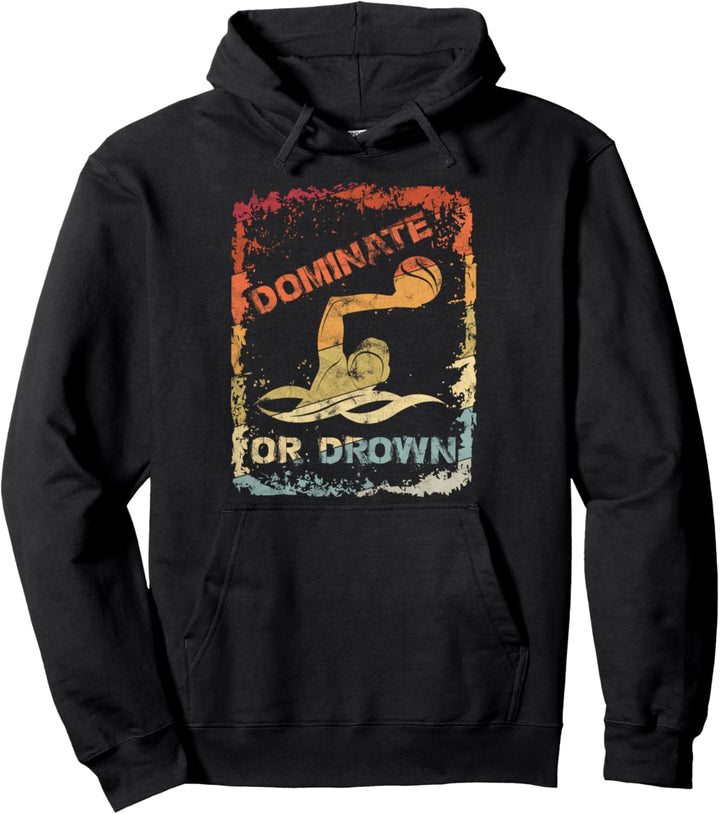 Wasserball Wasserpolo Wassersport Vintage Geschenk Pullover Hoodie