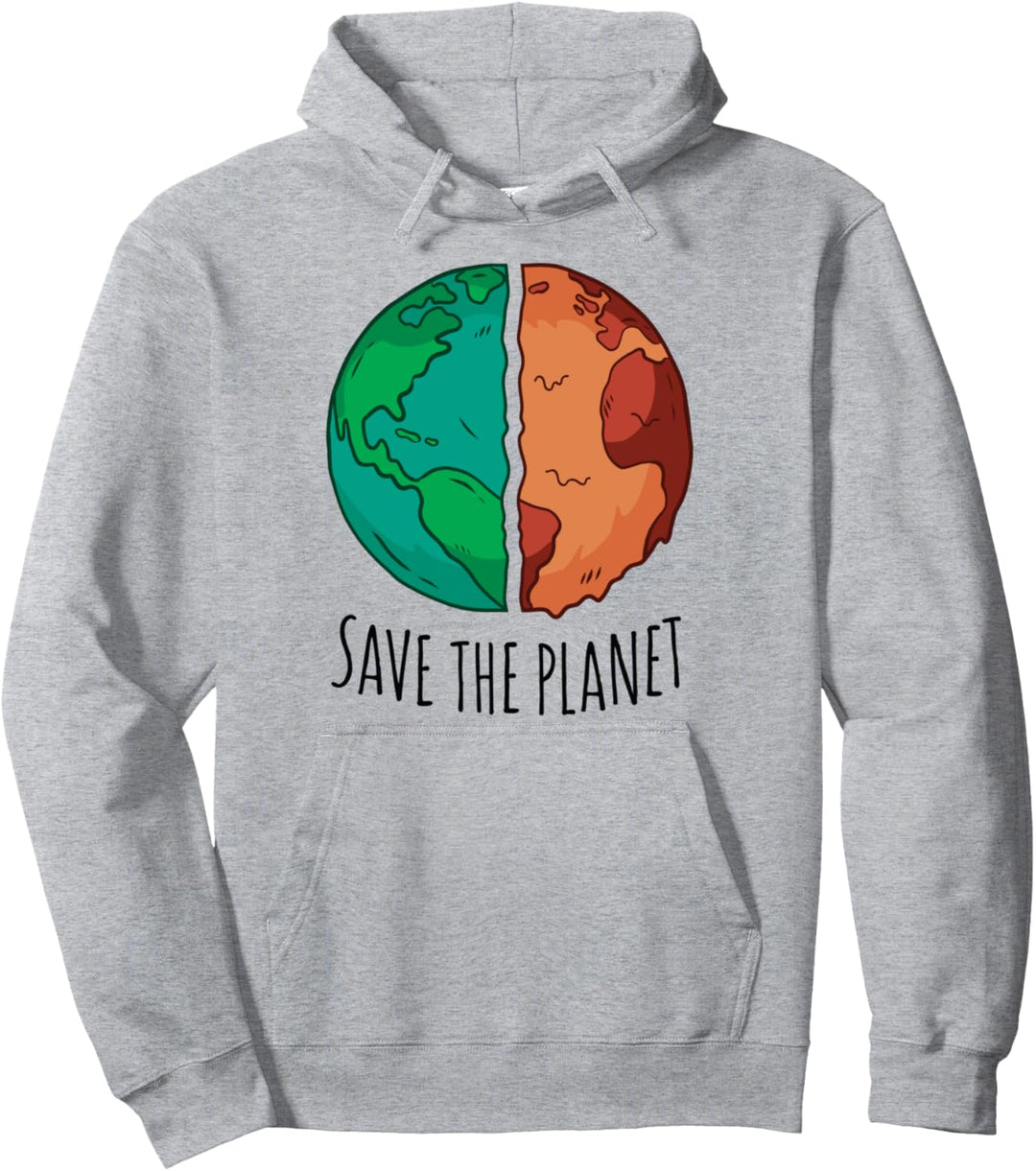 Rettet den Planeten Klimawandel Tag der Erde Umweltschützer Pullover Hoodie