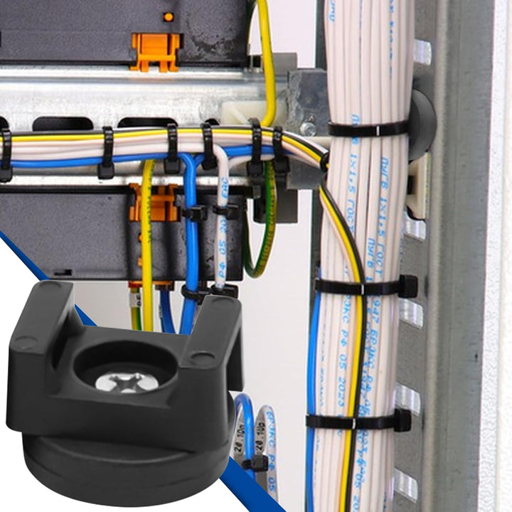 20 Stück Magnetische Kabelbinder Magnethalter Magnet Kabelklemmen Magnetclips Kabel Halterungen Kabe