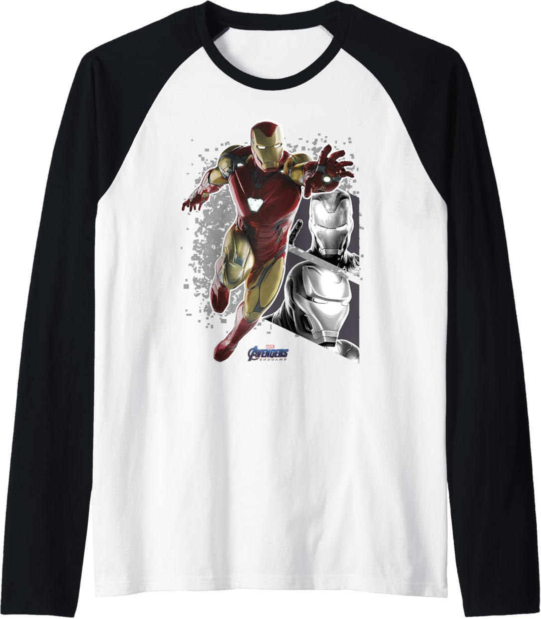 Marvel Avengers Endgame Iron Man Panel Pose Premium Tee Raglan