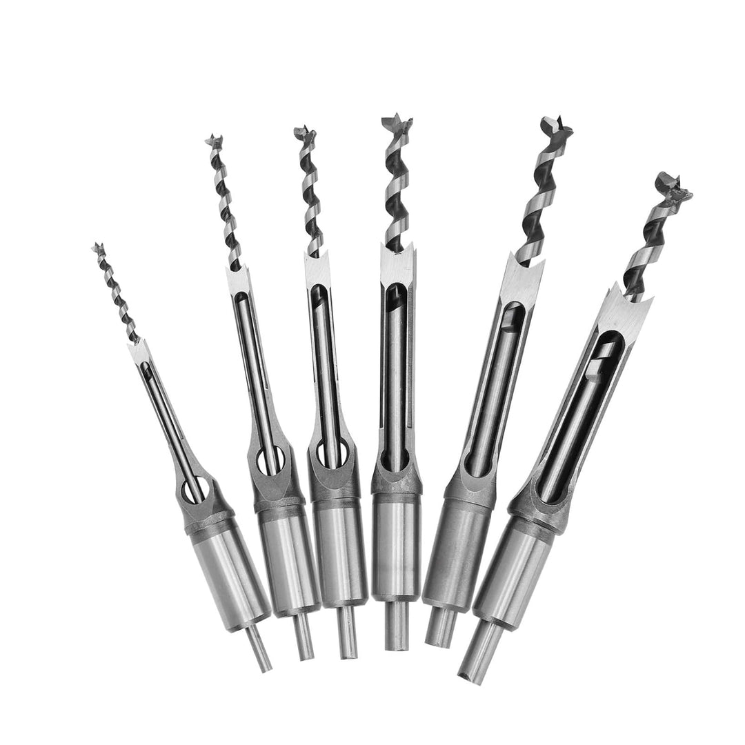 Meisselbohrer, Sägebohrer 6Pcs/Set Schneckenbohrer Stahl für die Holzbearbeitung