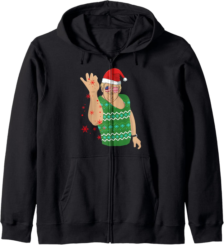 Christmas Trump Bae Funny Santa Salt Xmas Gift Holiday Ugly Kapuzenjacke