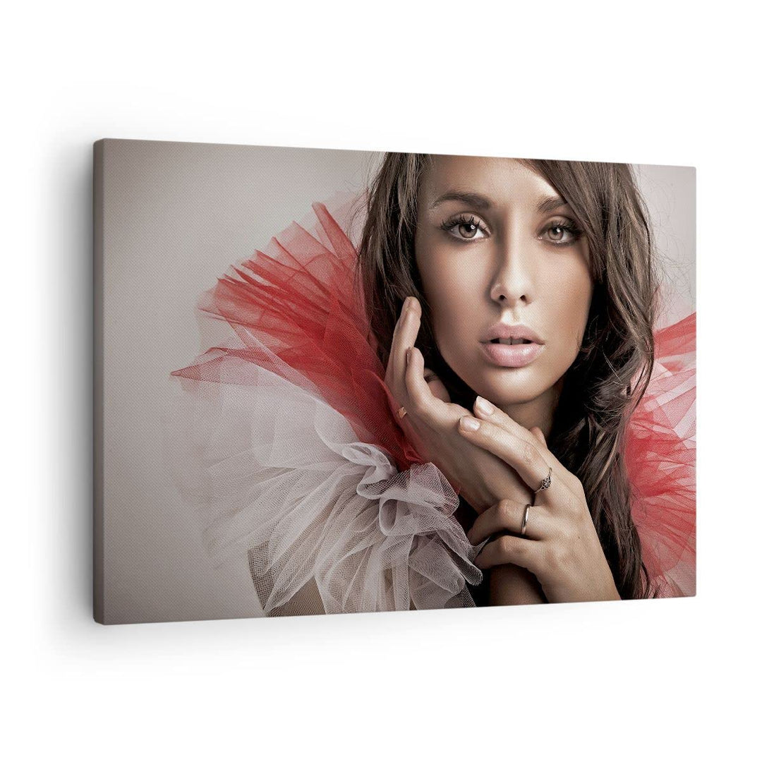 Bilder auf Leinwand Schönheit kleid mode modell Leinwandbild 70x50cm Wandbilder Dekoration Wohnzimme