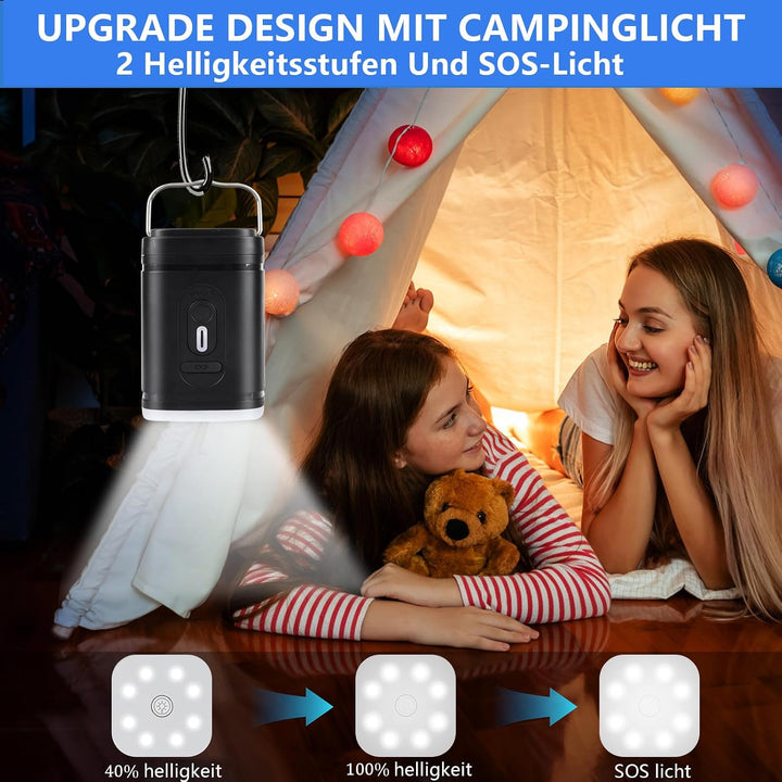 Elektrische Luftpumpe für Luftmatratze, Klein Luftpumpe Luftmatratze Pumpe mit 5 Düsen, Tragbare Ele