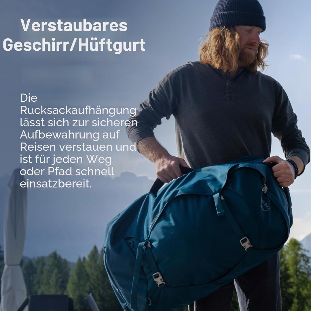 Osprey Damen Fairview Unisex Reiserucksack Rucksack (1er Pack) O/S - Fassungsvermögen 40L Winter Nig