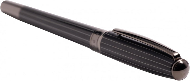 Hugo Boss Essential Glare Füllfederhalter Nadelstreifen, Länge: 14,3 cm, HSI0585D