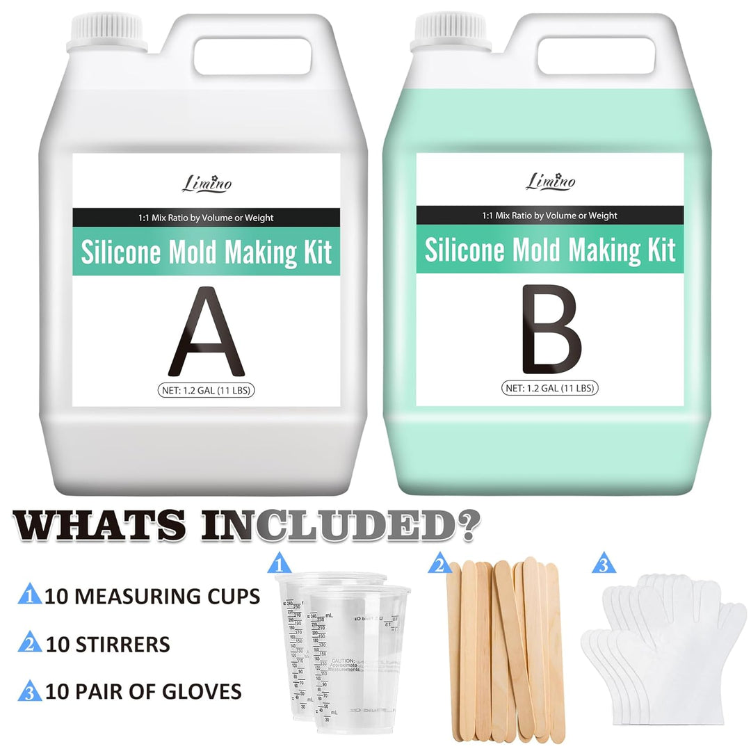Flüssiges Silikon Kautschuk - 9L/10kg 15A Silikon Formen Herstellen Kit für Silikonformen Herstellun