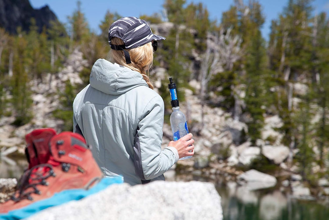 Sawyer Mini PointONE Wasserfilter Outdoor Notversorgung enfernt 100% Mikroplastik und 99,99999%* All