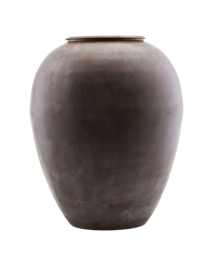 House Doctor 205340780 Vase, Eisen, Glas, Rot/Violett Dm: 33 cm. h.: 40 cm Rot/Violett, Dm: 33 cm. h