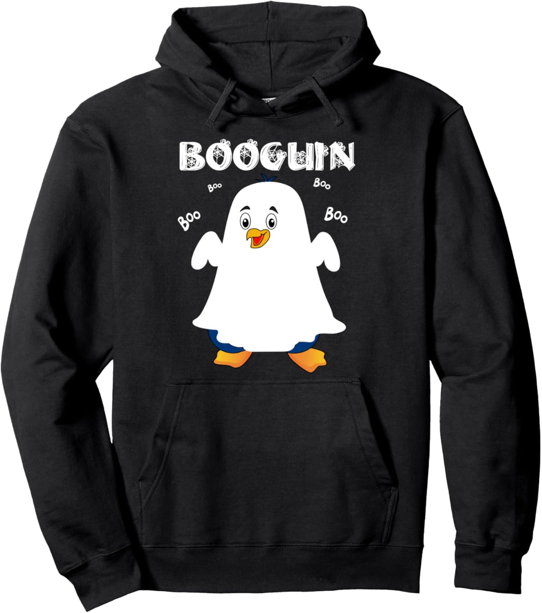 Booguin Halloween Pinguin im Gespenst Kostüm lustig Pullover Hoodie