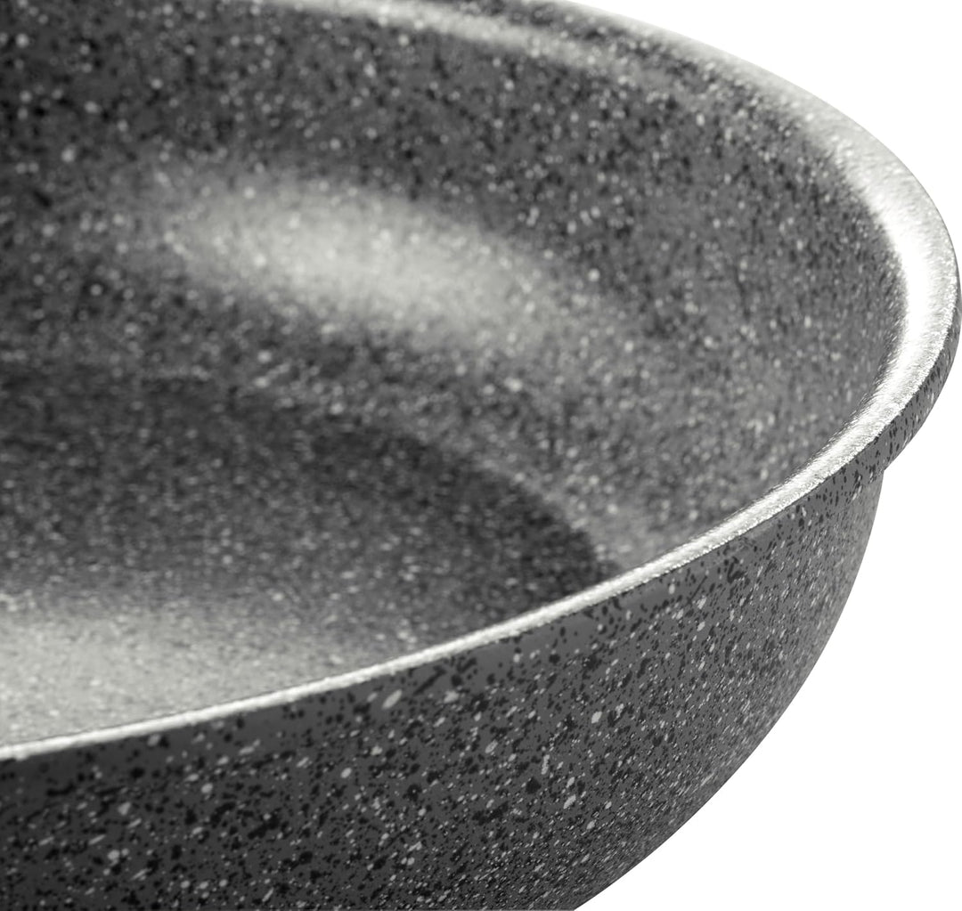 BALLARINI Torre Bratpfannen-Set, Keramikbeschichtung, 24 + 28 cm, Induktionsgeeignet, Abnehmbarer Gr