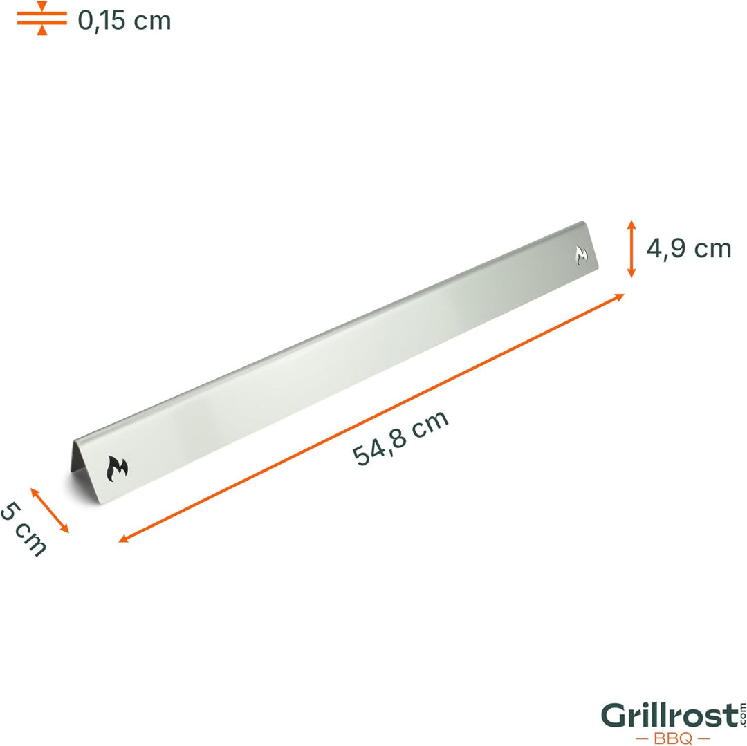 Grillrost.com Das Original Edelstahl Aromaschienen für Weber - Brennerabdeckung für Spirit 200er Ser