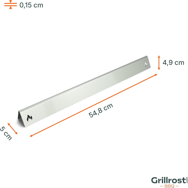 Grillrost.com Das Original Edelstahl Aromaschienen für Weber - Brennerabdeckung für Spirit 200er Ser