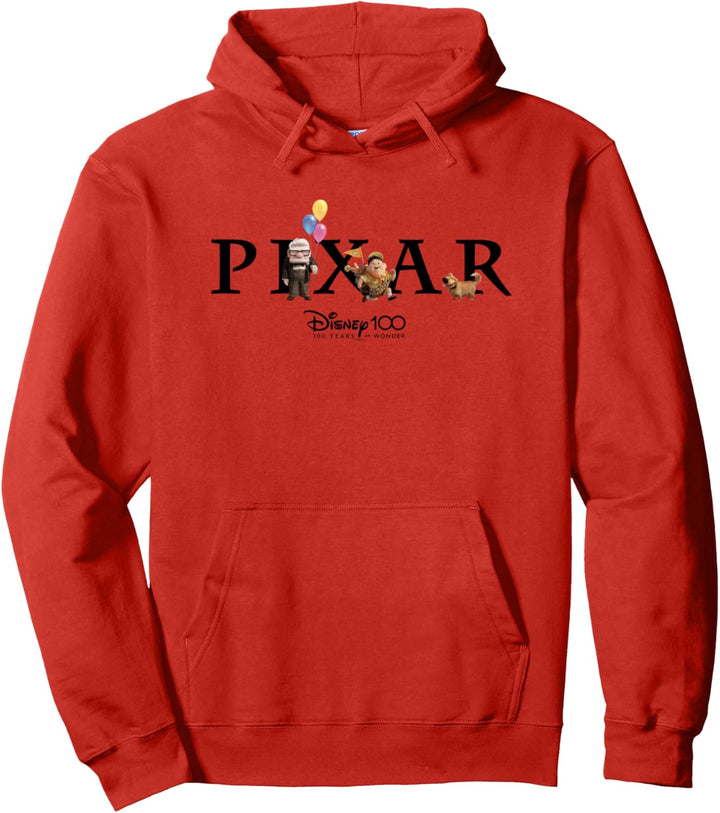 Disney 100 and Pixar’s Up Pixar Logo 100 Years of Wonder Pullover Hoodie