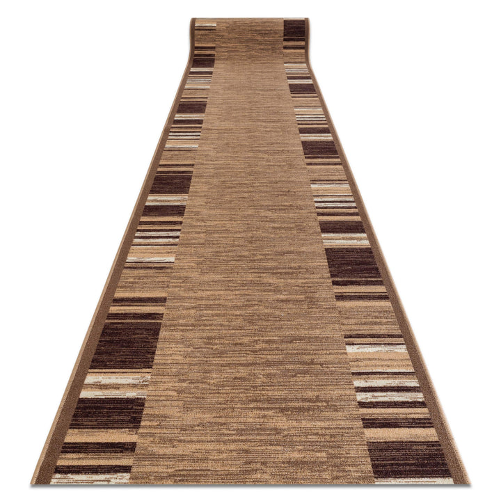 rugsx Antirutsch Teppichläufer Adagio beige - moderner Kurzflor für Küche, Flur & Wohnzimmer, Meterw
