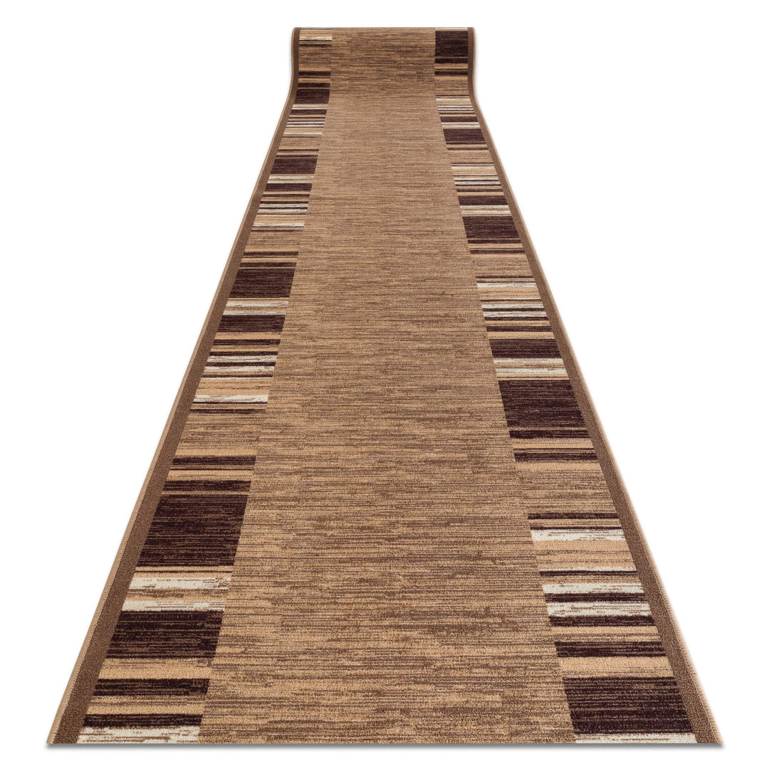 rugsx Antirutsch Teppichläufer Adagio beige - moderner Kurzflor für Küche, Flur & Wohnzimmer, Meterw