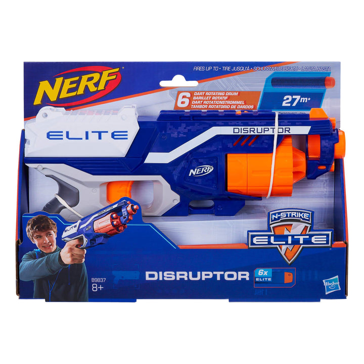Hasbro B9837EU40 B9837EU4 - N-Strike Elite Disruptor Spielzeugblaster, mit Trommelmagazin Disruptor,