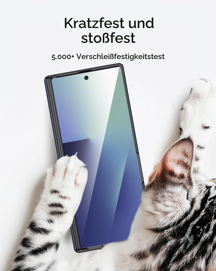 Miimall Privacy Case Kompatibel mit Samsung Galaxy Z Fold 7 Hülle Anti-SPY Displayschutz+Scharniersc