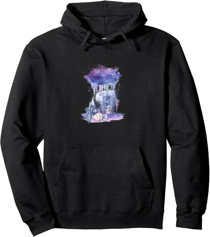 Disney Winnie The Pooh Eeyore Watercolor Rain Cloud Pullover Hoodie
