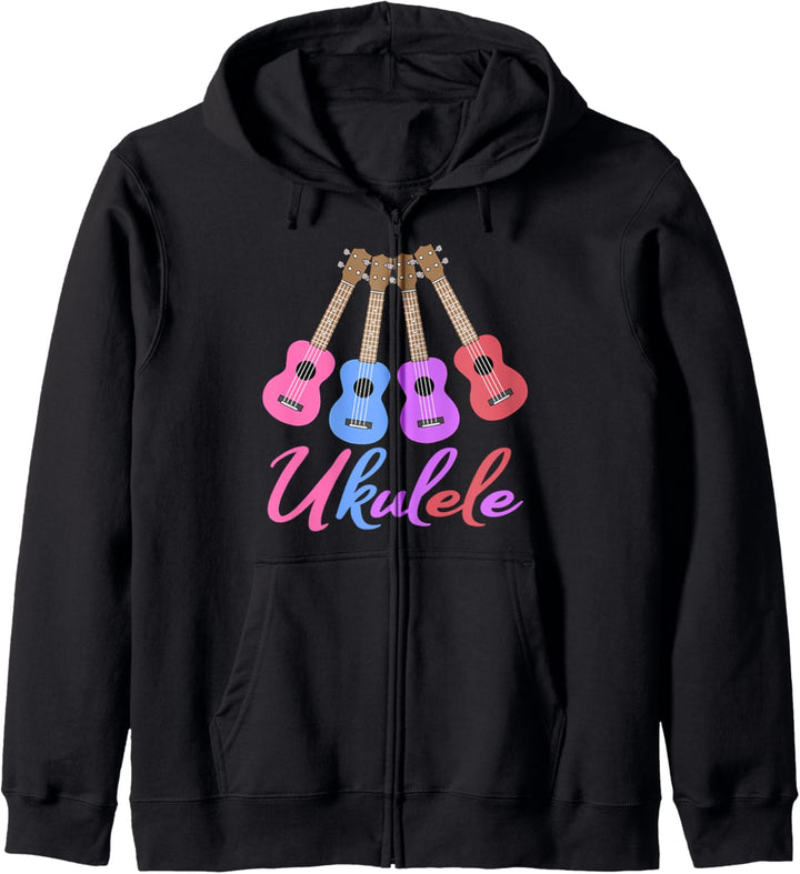 Ukulele Instrument Musik Geschenk Kapuzenjacke