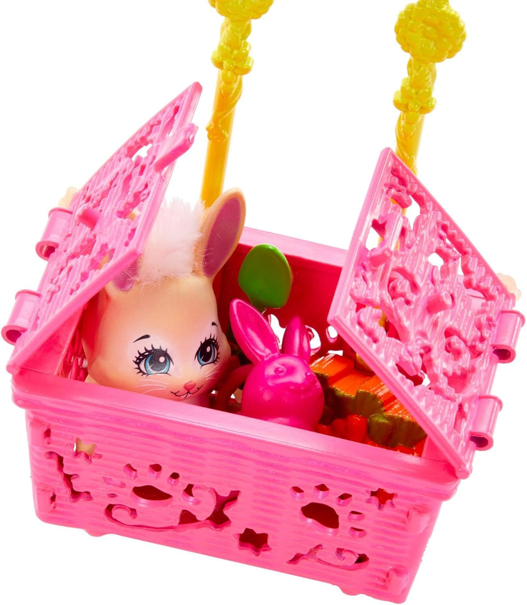 Enchantimals GJX33 - Gartenfreunde Spielset mit Fluffy Bunny Puppe, Tierfreund Mop und Zubehör, Spie
