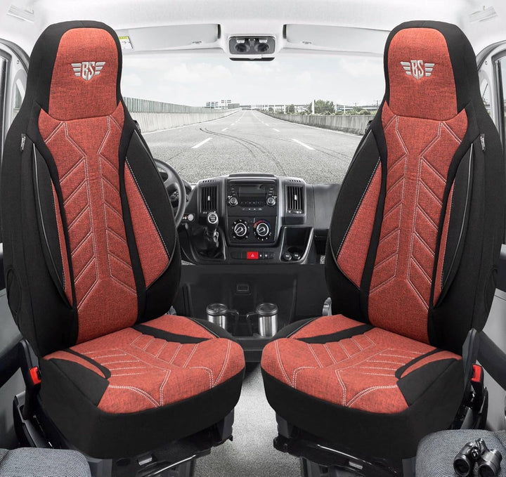 BREMER SITZBEZÜGE Mass Sitzbezüge Schonbezüge für Mercedes GLK X204 PLKT202 PLKT202 - Schwarz/Rot GL