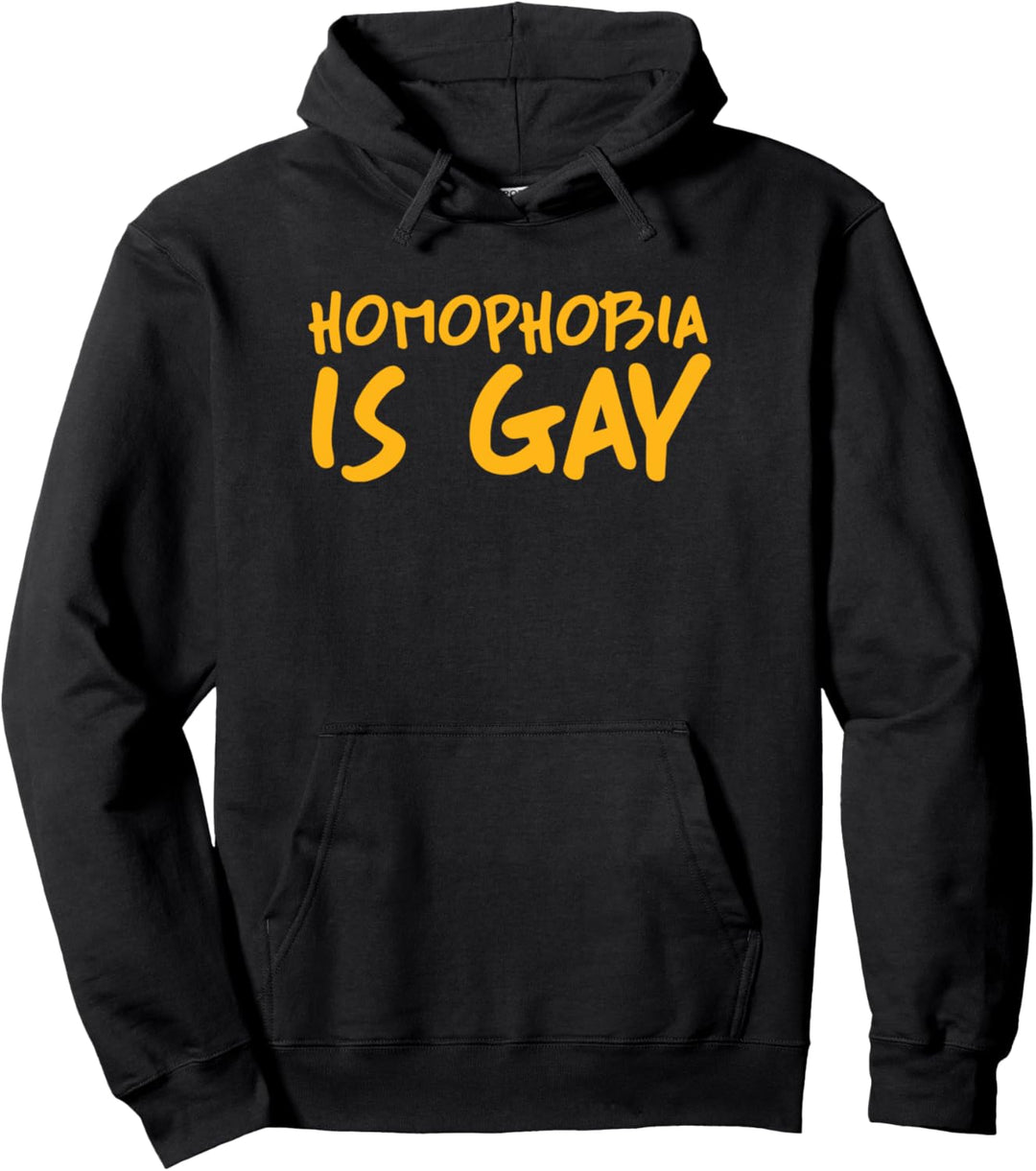 Homophobia Is Gay Funny Gay Pride Stuff Joke Party Aesthetic Pullover Hoodie