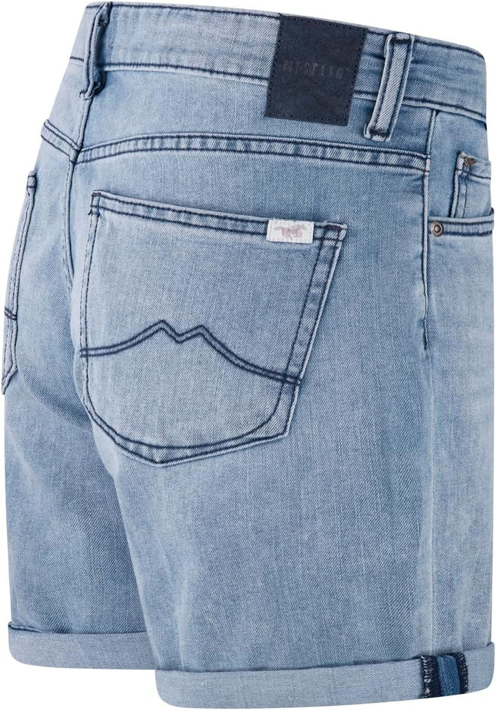 MUSTANG Damen Shorts Bermuda Kurze Jeans Hose Regular Jeansshorts Hotpants Basic Denim Stretch Baumw