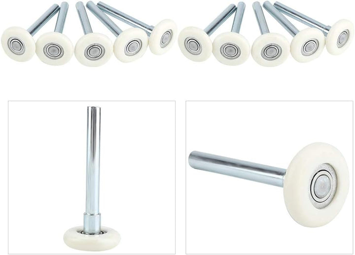Garagentorrolle 10PCS, Nylon-Türräder Ersatz-Garagenrolle 2&