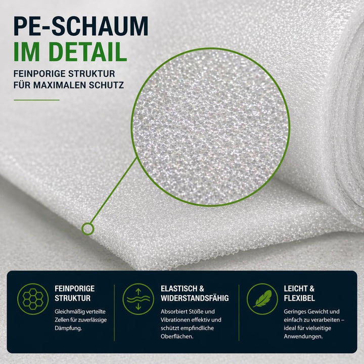 3mm PE Dämmungunterlage Schaumfolie für Laminat (50m²), 50m²