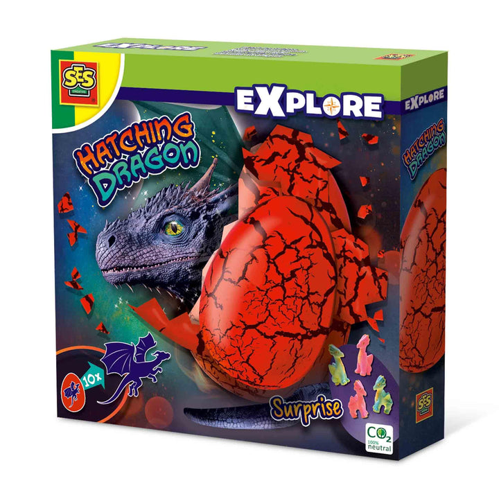 SES Creative Schlüpfender | Drache | Experimentierspielzeug | Made in Holland | für Kinder ab 5 Jahr