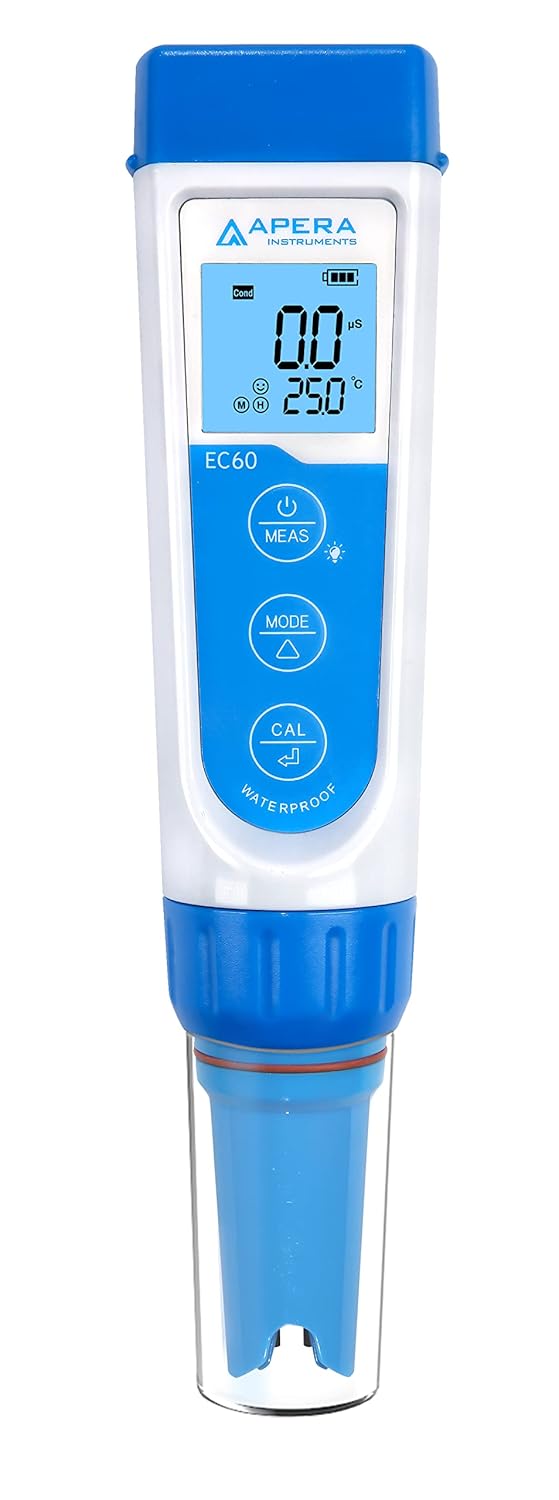 Apera Instruments EC60 Premium Leitfähigkeits-Messgerät & PH60 Premium pH-Meter, Standard Glaselektr