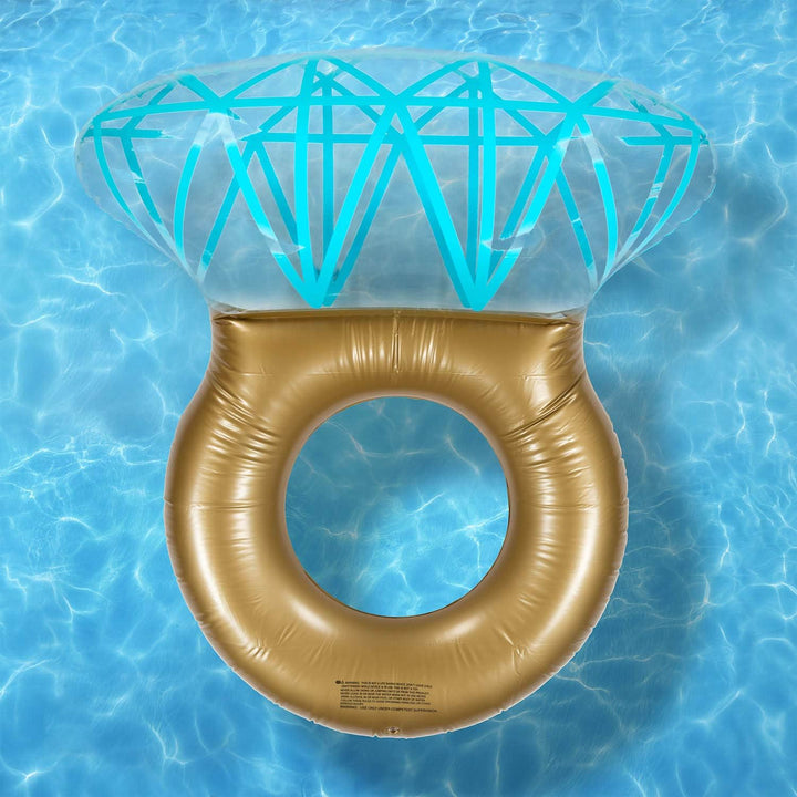 Aufblasbarer Diamantring Schwimmreifen - Schwimmring als romantische Diamant Badeinsel