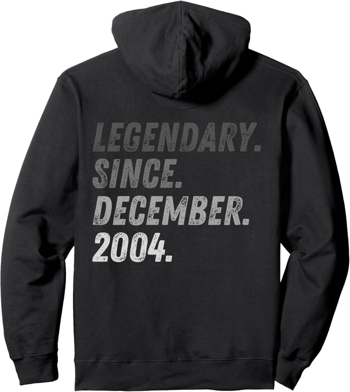 18. Geburtstag 18 Jahre Mann Frau Dezember 2004 Pullover Hoodie