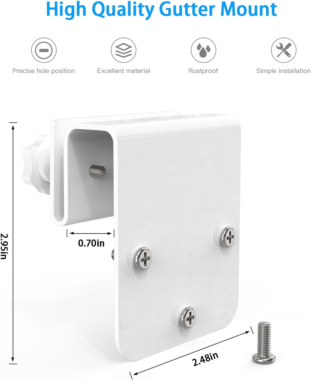 Kamera Halter für eufy Security SoloCam S340/SoloCam E30/SoloCam E42, Verstellbarer Wetterfeste Dach