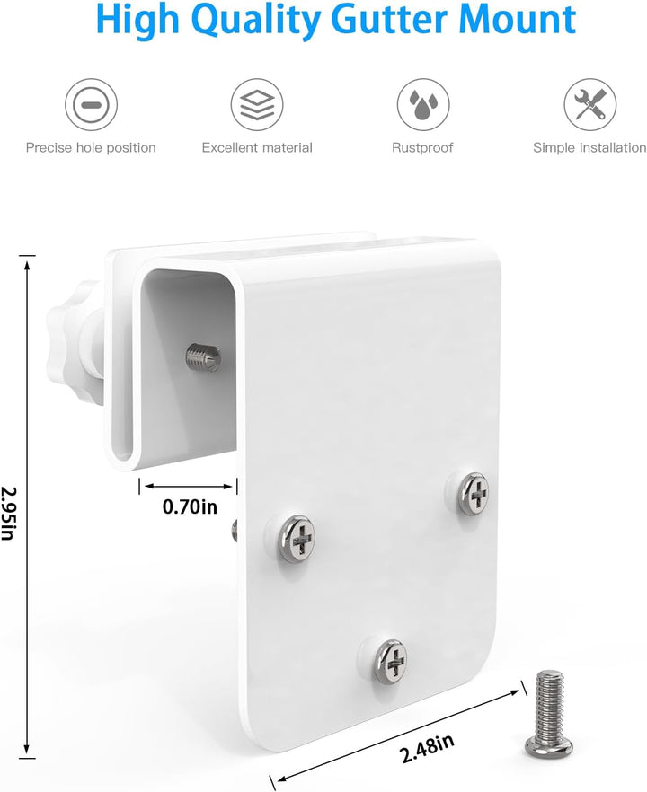 Kamera Halter für eufy Security SoloCam S340/SoloCam E30/SoloCam E42, Verstellbarer Wetterfeste Dach