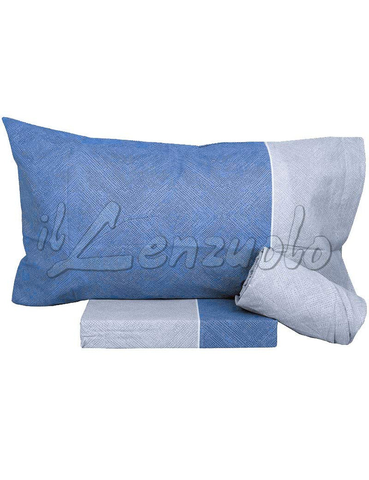 Bassetti Bettwäsche-Set für Doppelbett, 100 % Baumwolle, Oberlaken 240 x 280 cm, Spannbettlaken 175