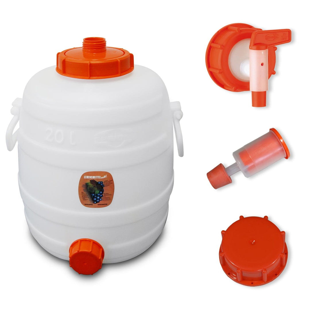Speidel Getränkefass 20 Liter Rund mit allem Zubehör 20L rund Mit Zubehör, 20L rund Mit Zubehör