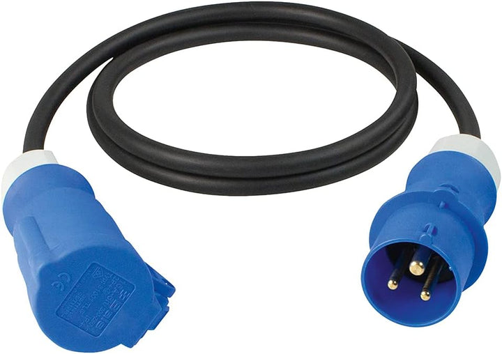 as - Schwabe Outdoor Duo Set – CEE Outdoor-Kabeltrommel + 1,5 m CEE-Verlängerungsleitung 3-polig – 2
